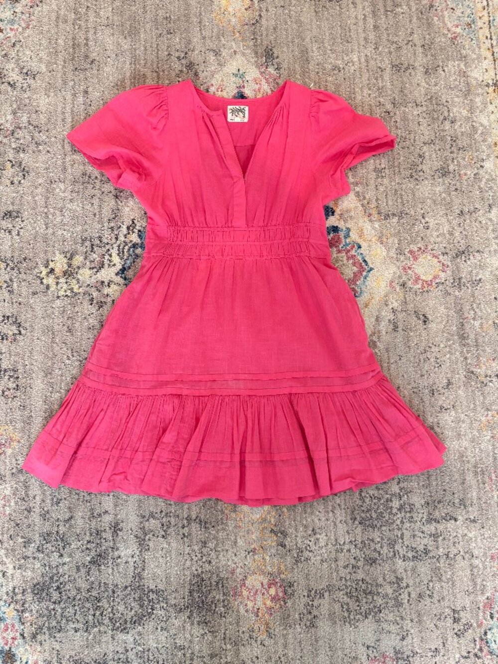 Hot Pink Casual Dress